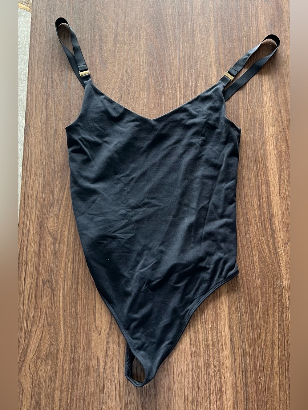 Aritzia Contour Black One-Piece Bodysuit